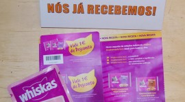 Recebemos a Amostra Grátis e os Vales de Desconto Whiskas