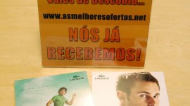 Já chegaram as amostras grátis de perfumes Lacoste