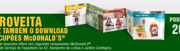 Novos Cupões de Desconto McDonalds