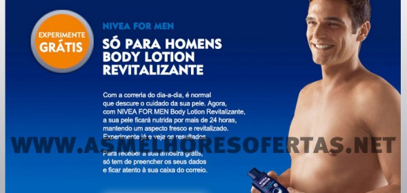 Amostra Grátis Nivea For Men Body Lotion Revitalizante