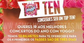 Passatempo Yoggi Dá Bilhetes para Concertos