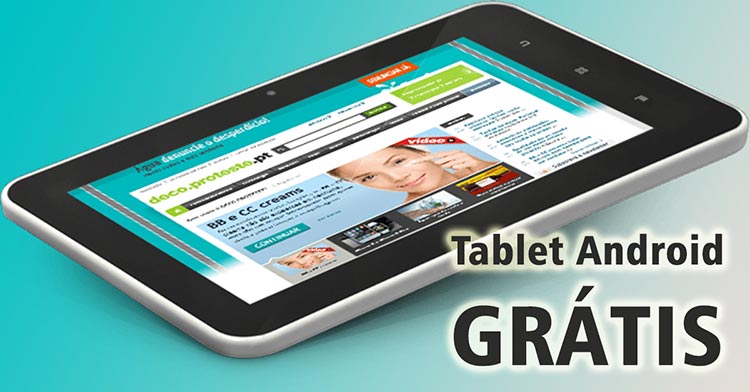 Tablet Android Grátis DECO