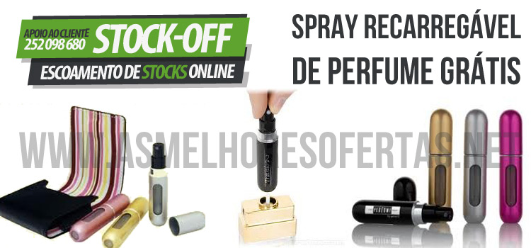 Spray Recarregável de Perfume Grátis
