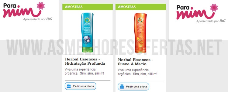 Amostras Grátis Herbal Essences