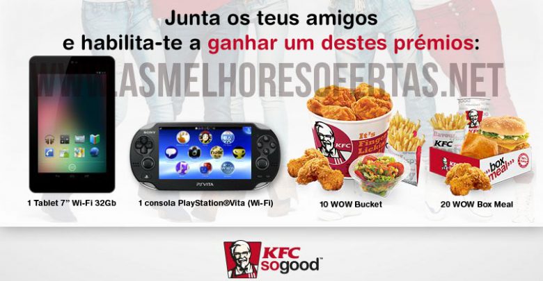 Passsatempo KFC dá Tablet e Playstation