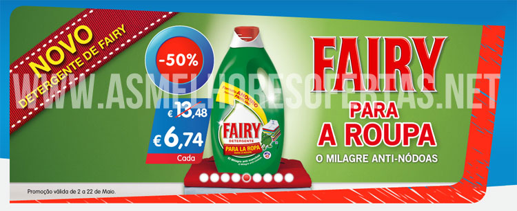 Fairy Roupa 50% de Desconto no MiniPreço