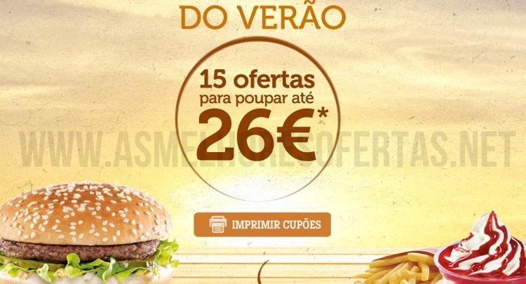 Vales de Desconto McDonalds Verão 2013