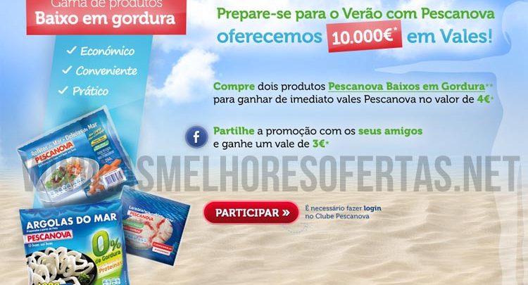 Vales de Desconto Pescanova-Produtos Baixos em Gordura