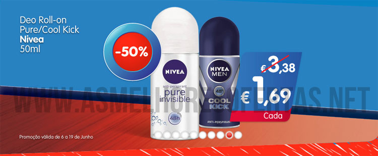 50% de Desconto em Desodorisantes Nivea no Minipreco