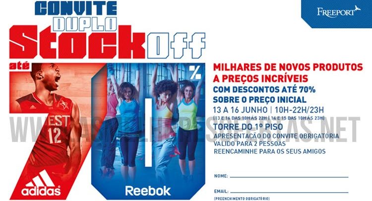 Convite Stockoff Adidas Freeport