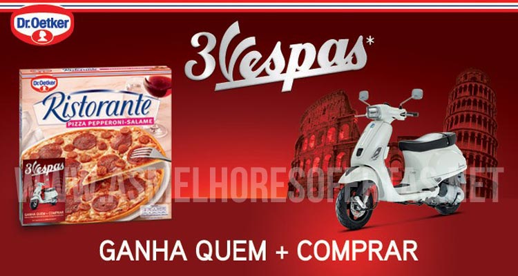 Passatempo Dr. Oetker oferece Vespas