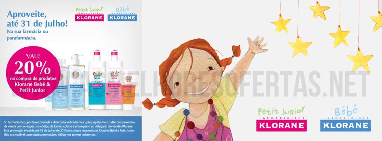 Vale de Desconto Produtos para Bebé Klorane