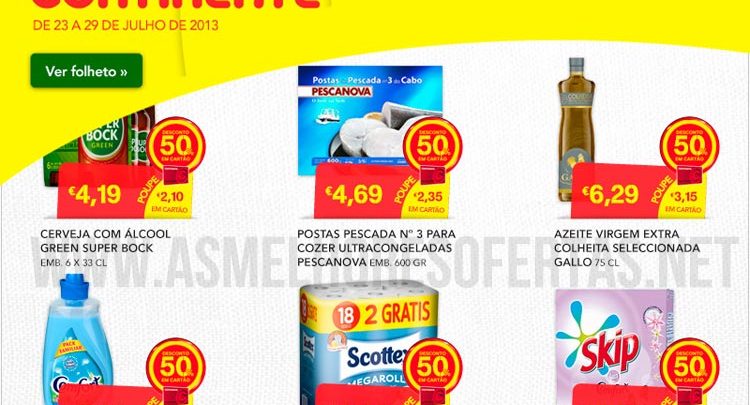 50% de Desconto em Cartão Continente
