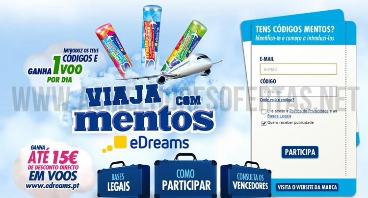 Ganha Viagens e Vales de Desconto com Mentos