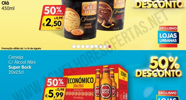 50% de Desconto nas Lojas Urbanas Minipreço