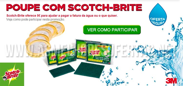 Ganhe 5 Euros com Scotch-Brite
