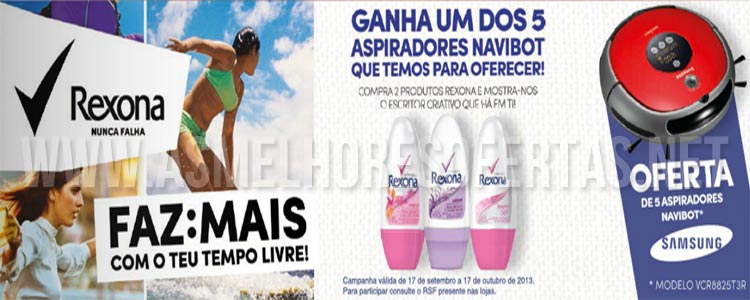 Passatempo Rexona Aspiradores Robot Samsung