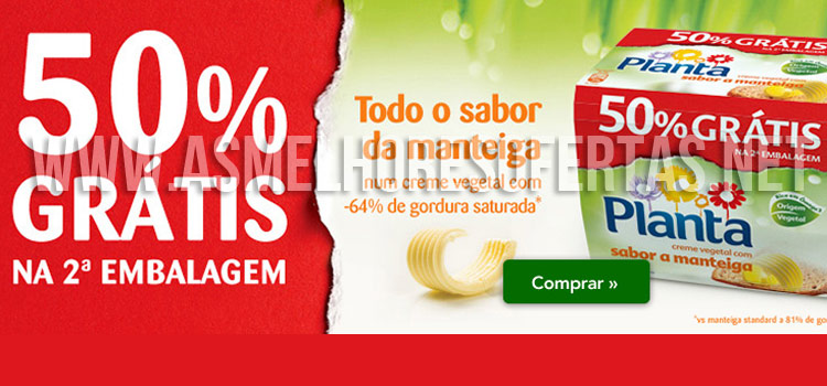 50% de Desconto Planta Sabor Manteiga