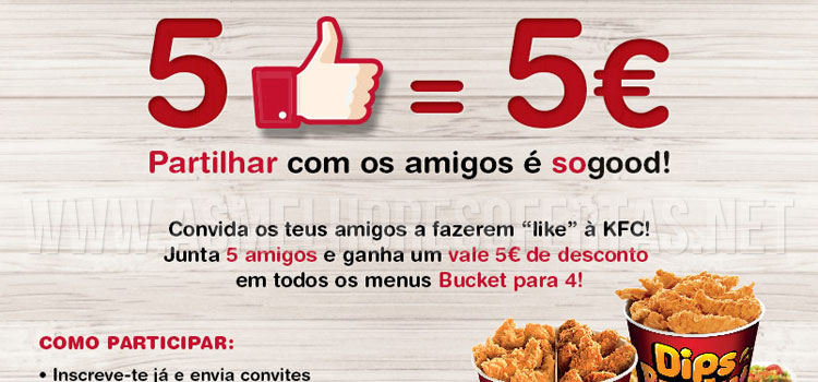 Vale de Desconto de 5 Euros KFC