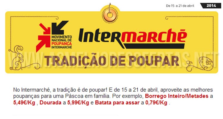 Folheto Intermarche 15 a 21 de Abril de 2014