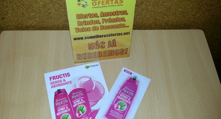 Recebido Amostra Grátis Fructis Denso & Abundante