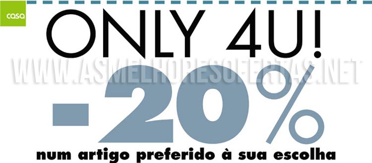 20% de Desconto Lojas Casa