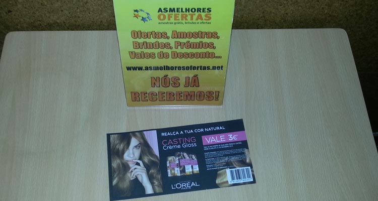 Recebido - Vale de Desconto Casting Crème Gloss