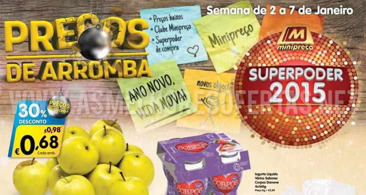 Folheto Minipreço até 7 de Janeiro de 2015
