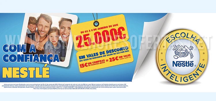 Vales de Desconto Nestlé - Continente