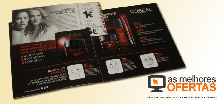 Recebido - Amostra Grátis Revitalift Laser X3