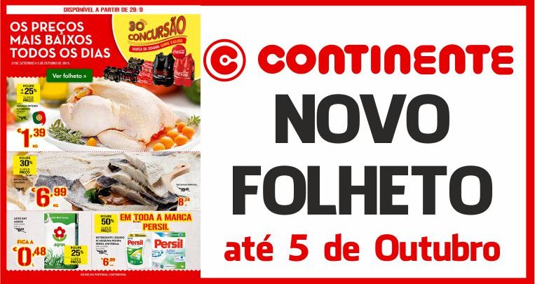 Folheto Continente até 5 de Outubro