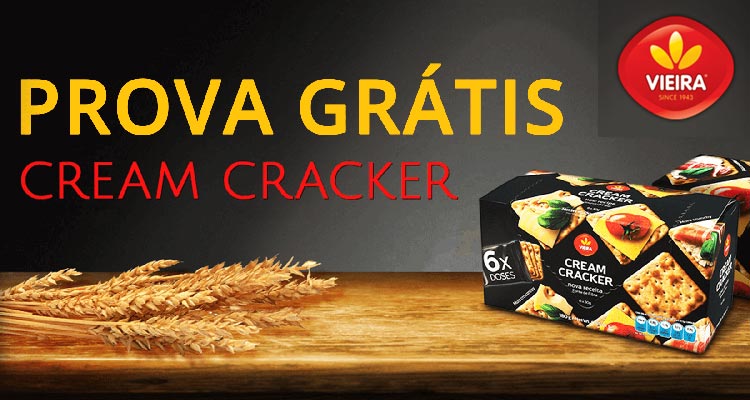 Prove Grátis Cream Cracker Vieira