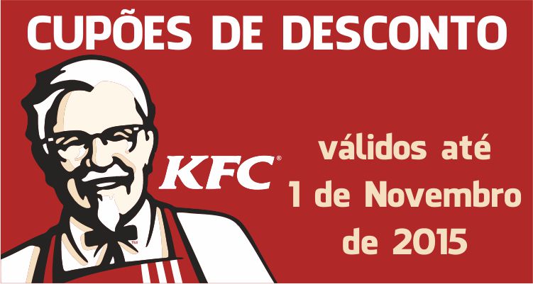 Cupões KFC Novembro 2015