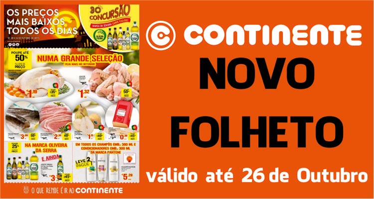 Folheto Continente até 26-10-2015