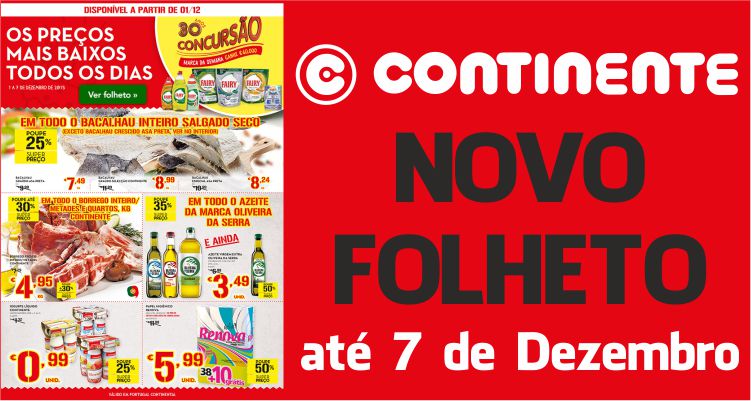 Folheto Continente até 07-12-2015