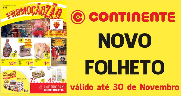 Folheto Continente até 30-11-2015