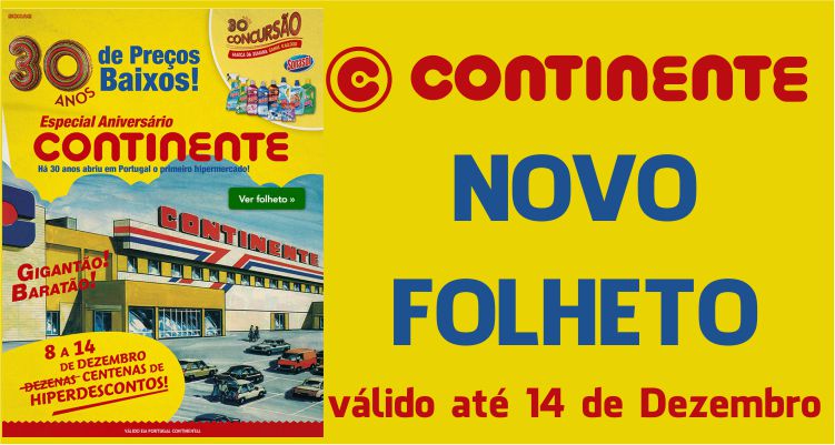 Folheto Continente até 14-12-2015