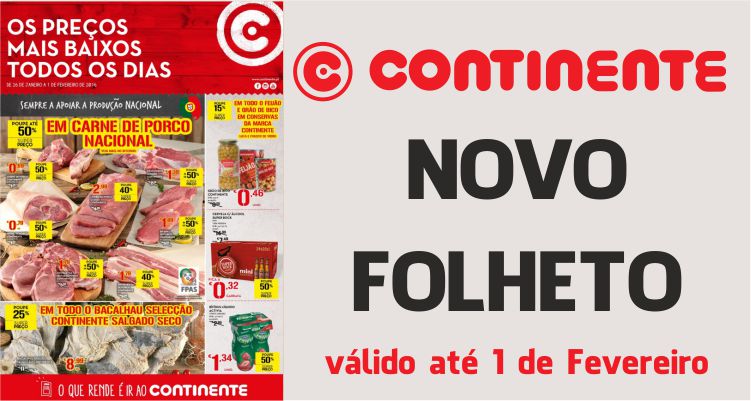 Folheto Continente até 01-02-2016