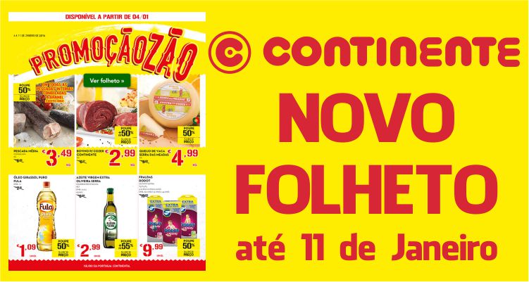 Folheto Continente até 11-01-2016