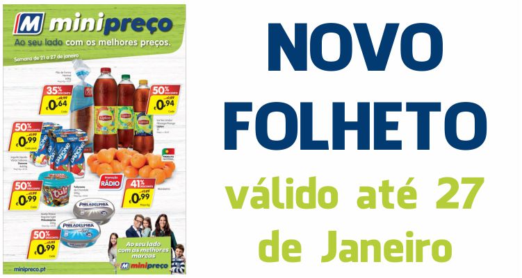 Folheto Minipreço até 27-01-2016