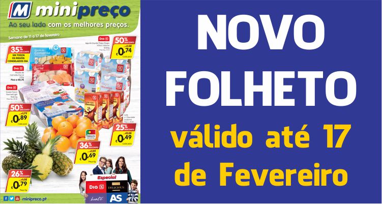 Folheto Minipreço até 17-02-2016