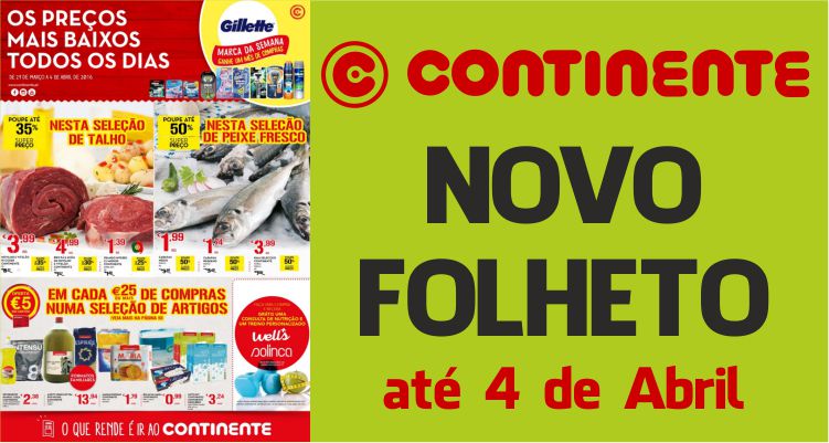 Folheto Continente até 04-04-2016
