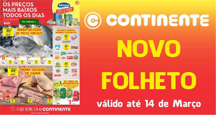 Folheto Continente até 14-03-2016