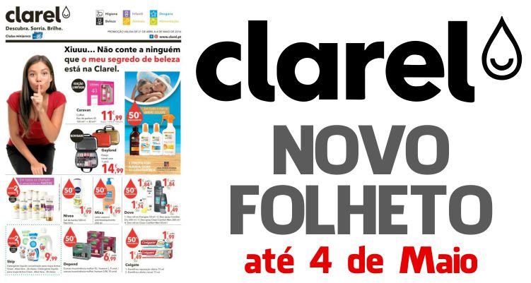 Folheto Clarel até 04-05-2016
