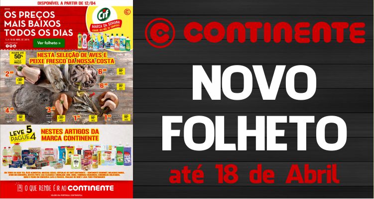 Folheto Continente até 18-04-2016