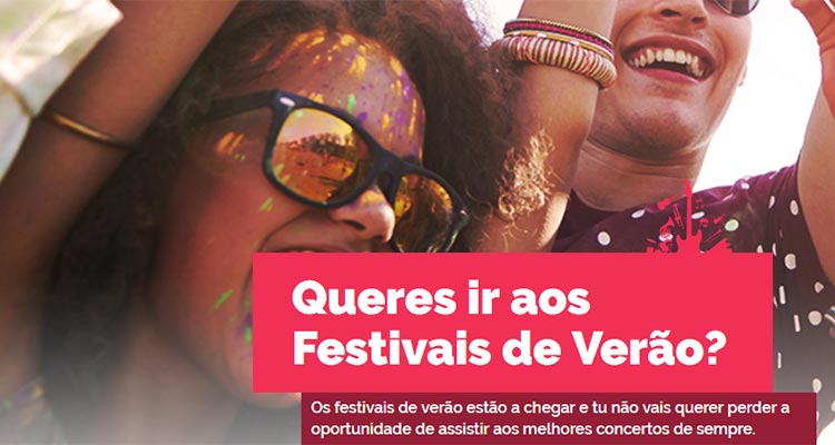 Ganha Bilhetes para os Festivais de Verão