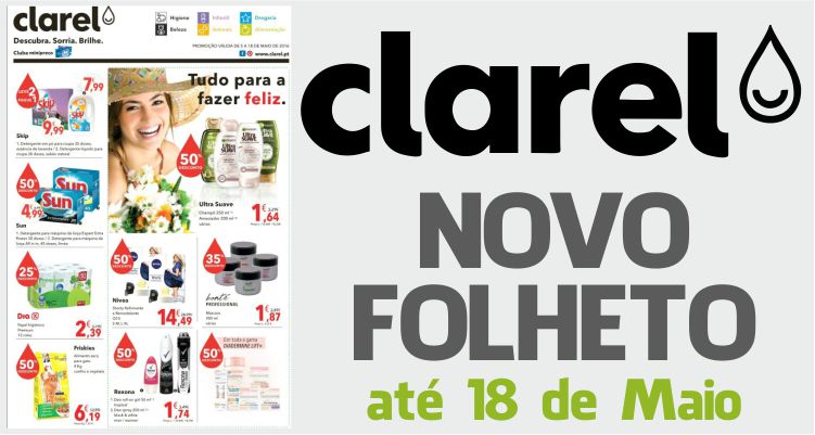 Folheto Clarel até 18-05-2016