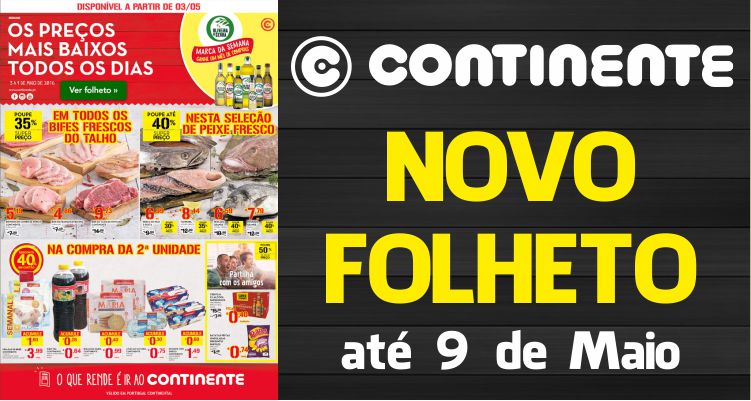 Folheto Continente até 09-05-2016