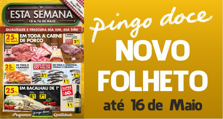 Folheto Pingo Doce até 16-05-2016