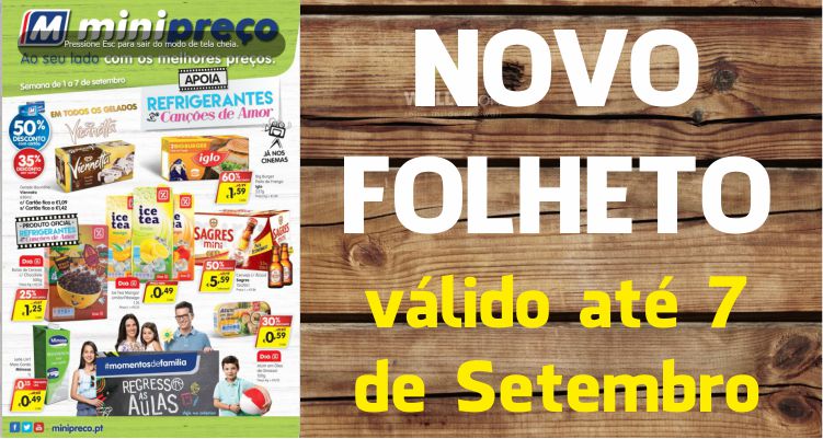 Folheto Minipreço até 07-09-2016